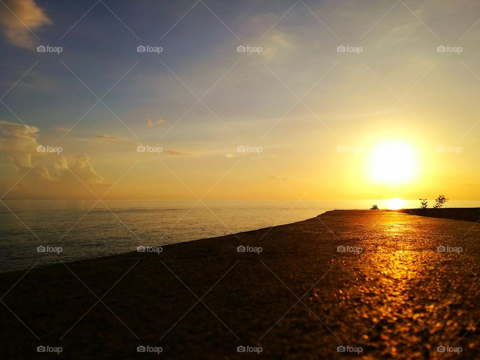 Sunset till on the wall, Jamaica