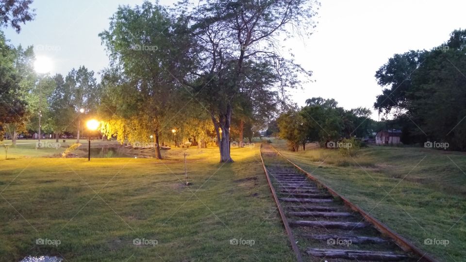 Train tracks. Image of my city