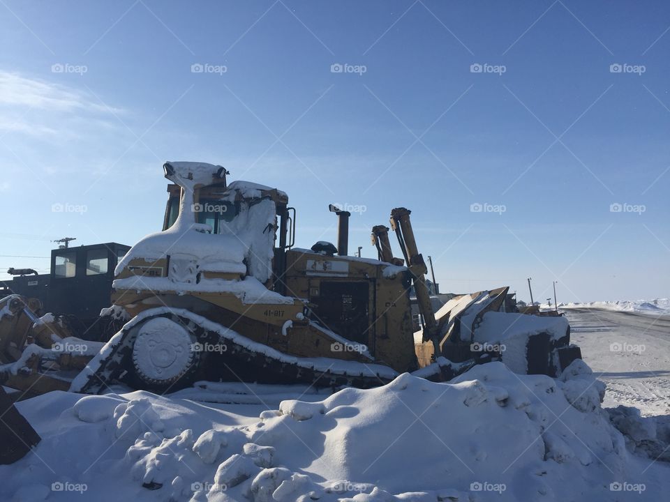 Snow, Winter, No Person, Vehicle, Industry