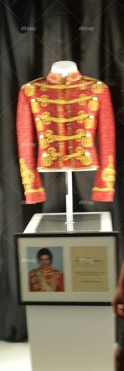Michael Jackson's suit from the museum