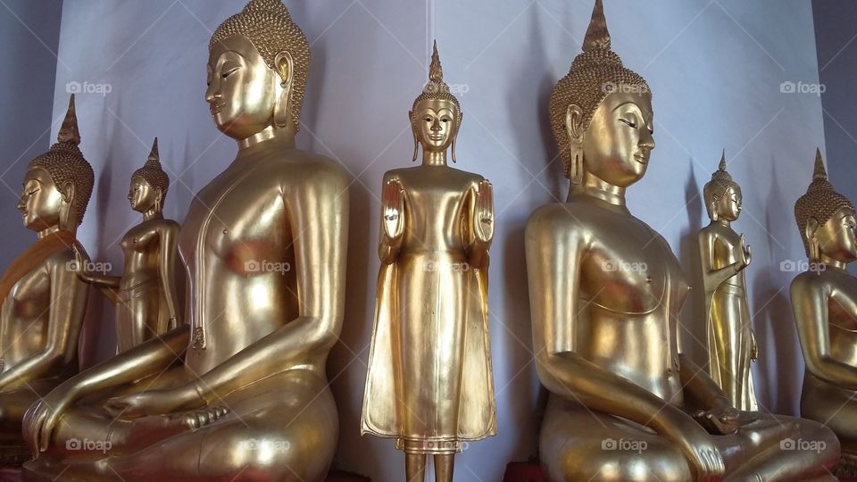 Temple budhas, Bangkok