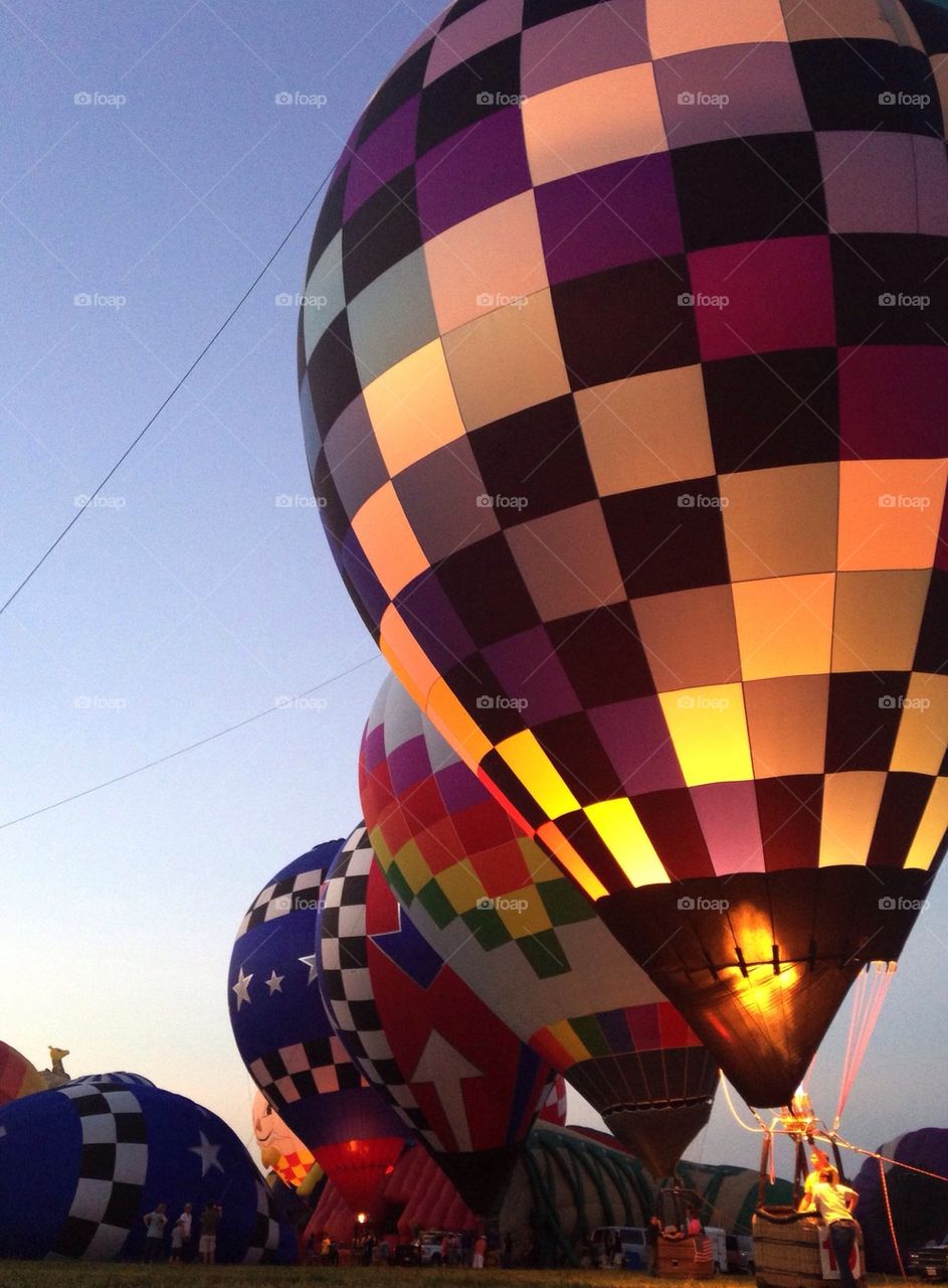 Hot air balloons 
