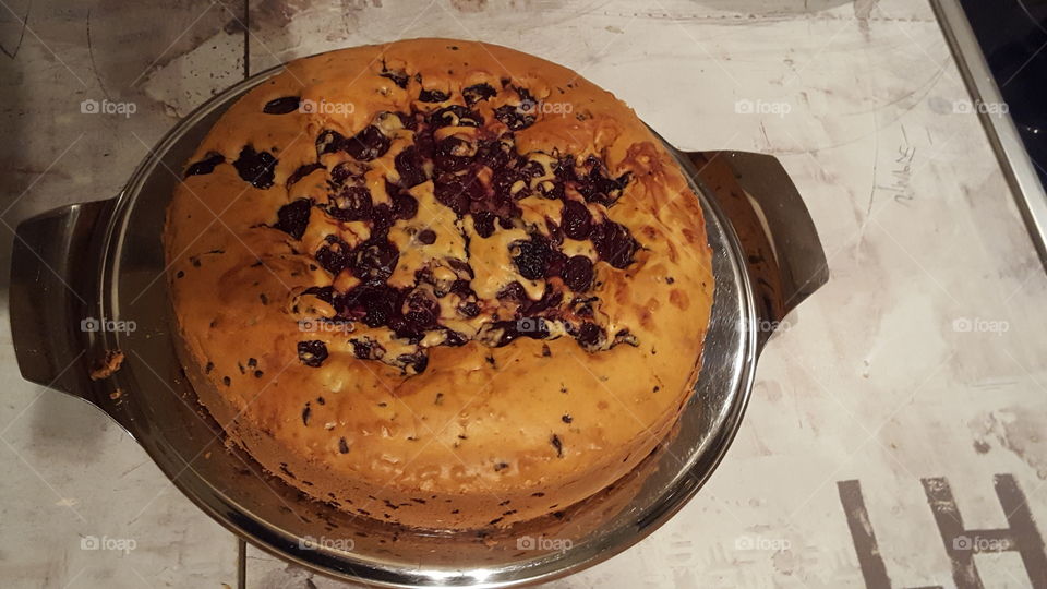 Kuchen mit Kirschen