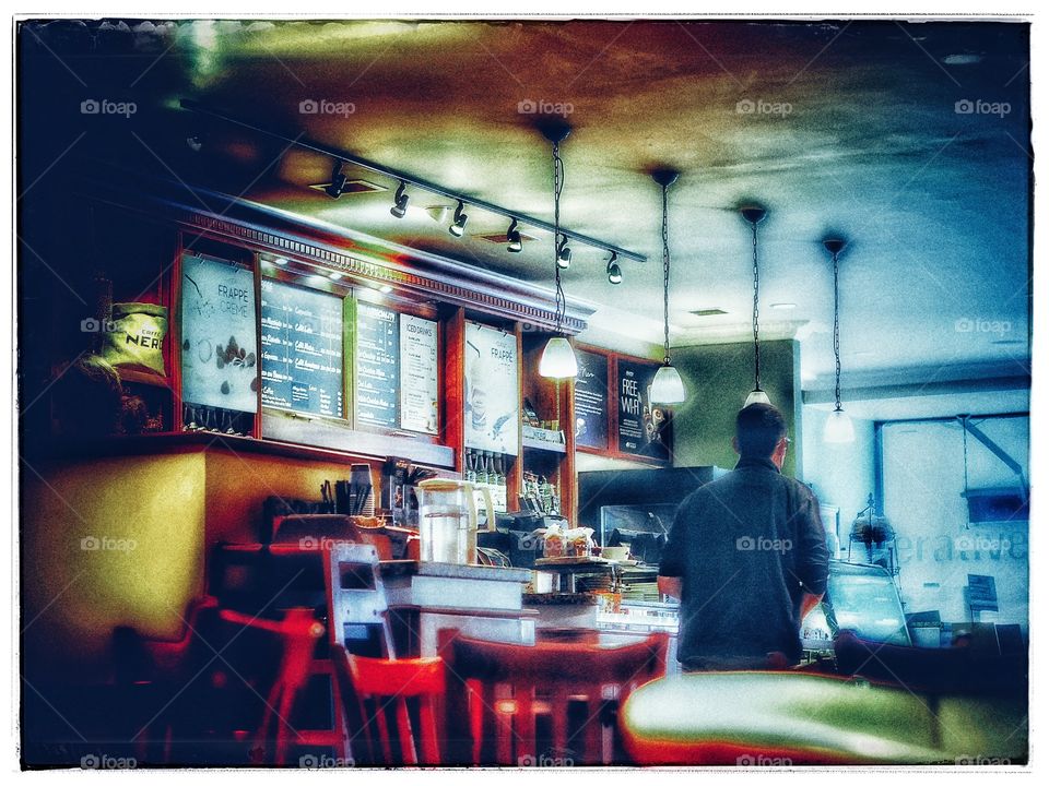 Coffee shop. Interior