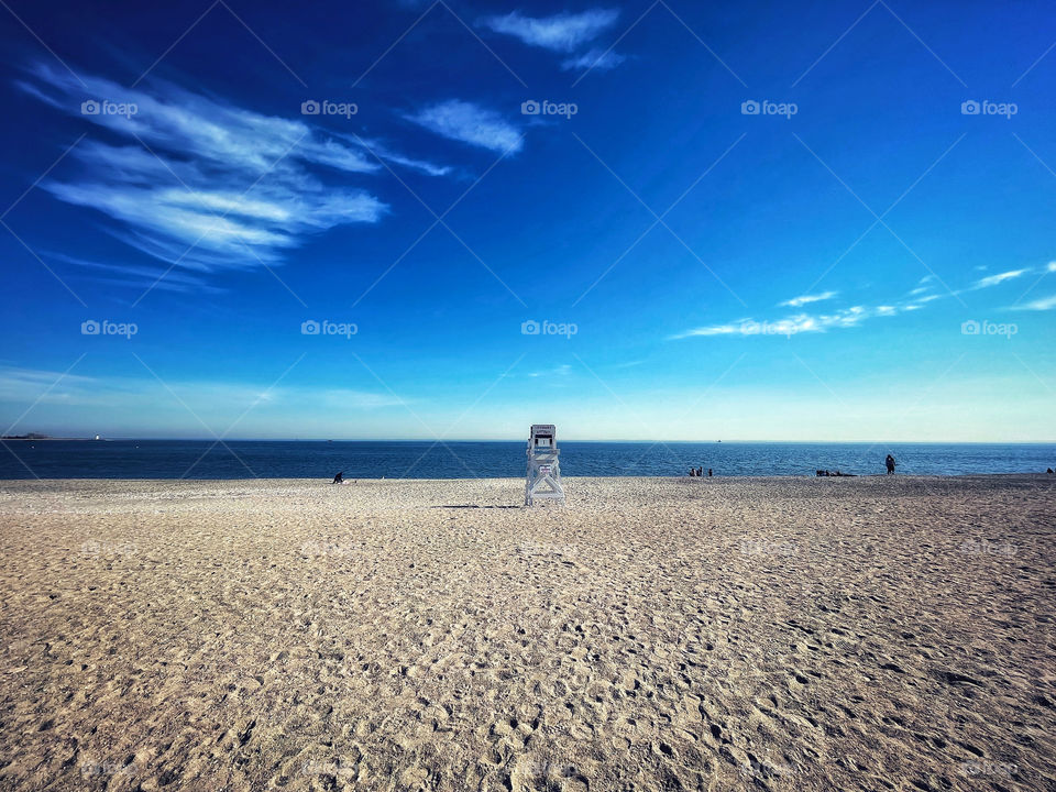 Lifeguard station at the beach 