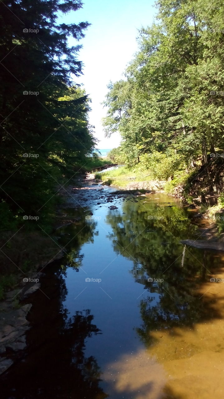 Creek leading out to Lake Superior.
