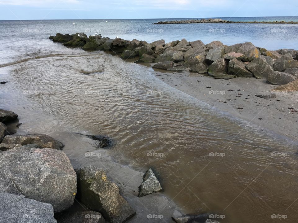 Water flowing into Baltic