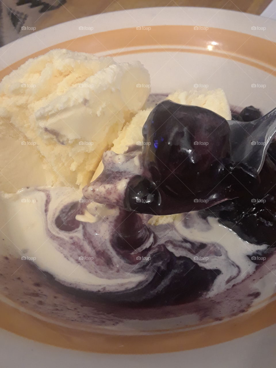 Native American Heritage Month. 
Blue Berry Dumpling  side of ice cream