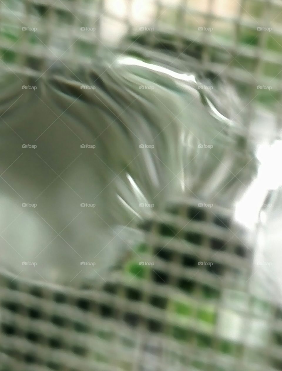 Waterdrops on the window - distorted