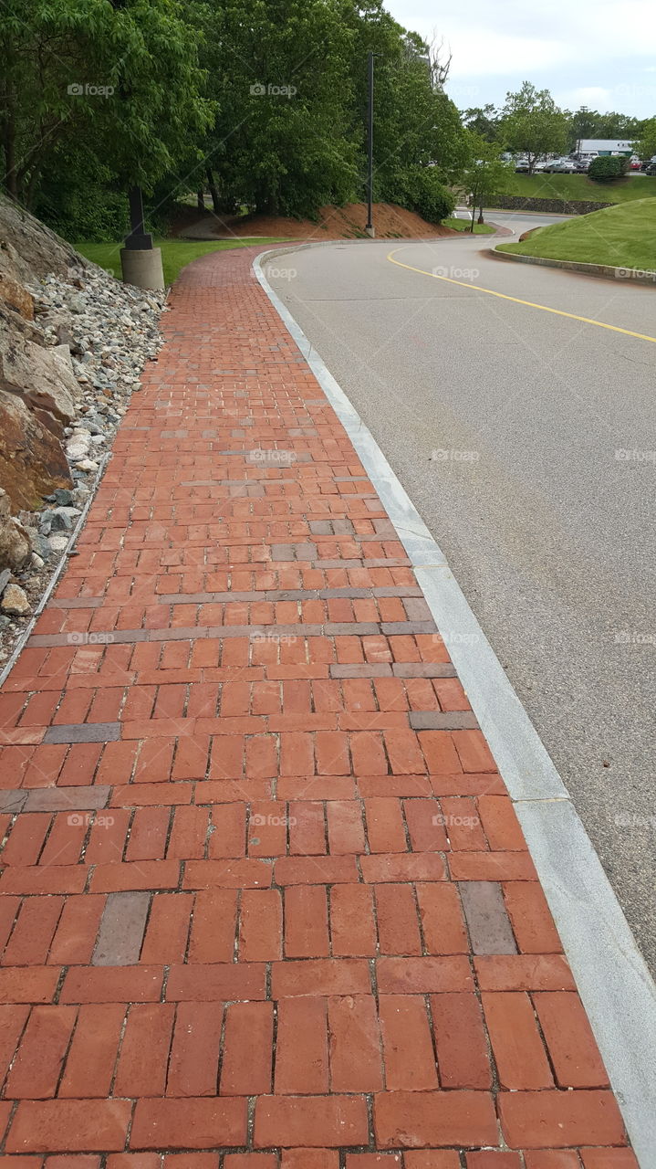 brick sidewalk