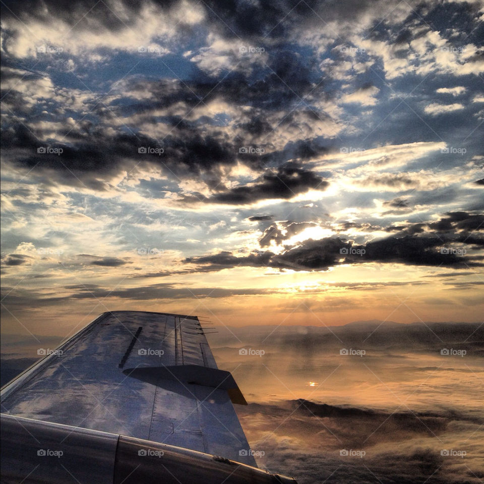 light clouds sun flying by krisiknox