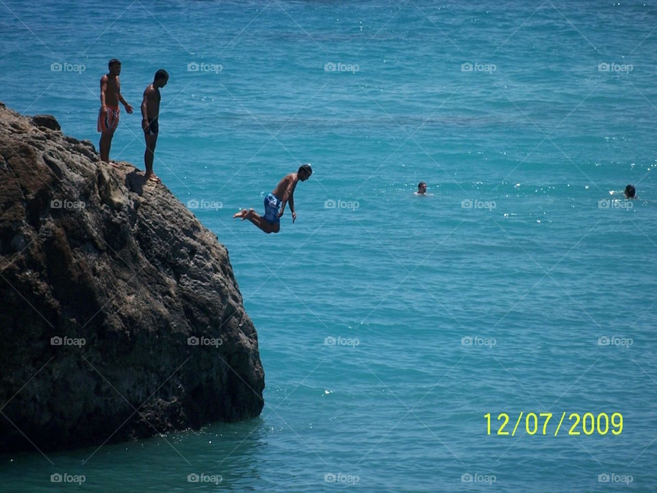 Cliff diver, Cyprus