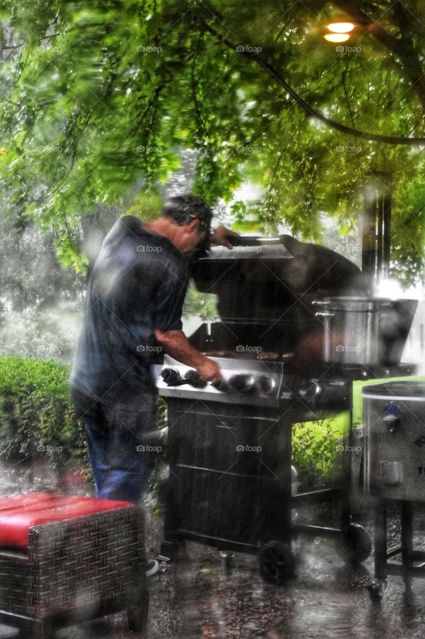 Coking in a downpour