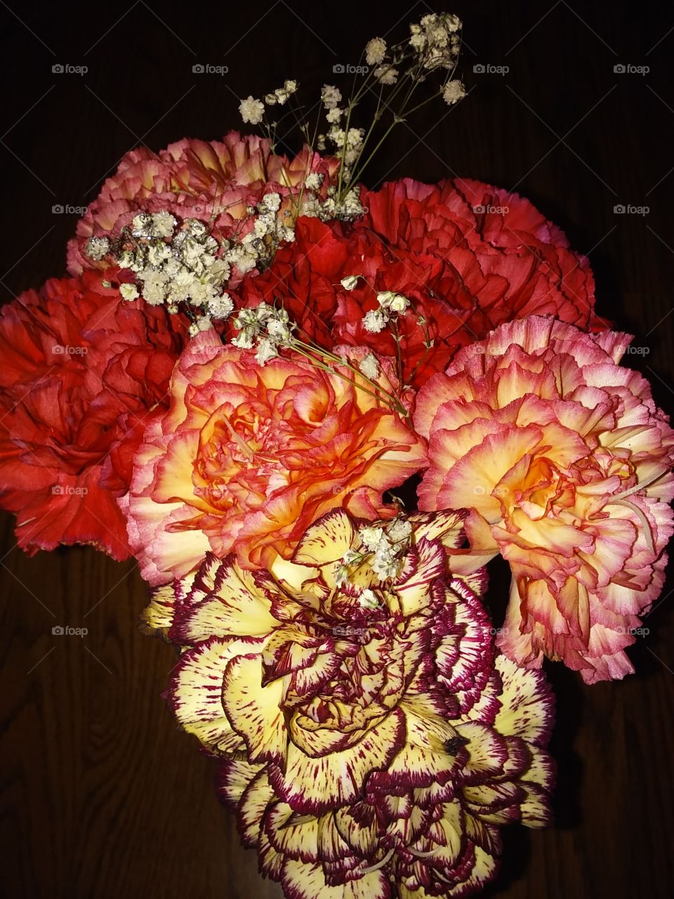 Bouquet of carnations for Valentine's Day!