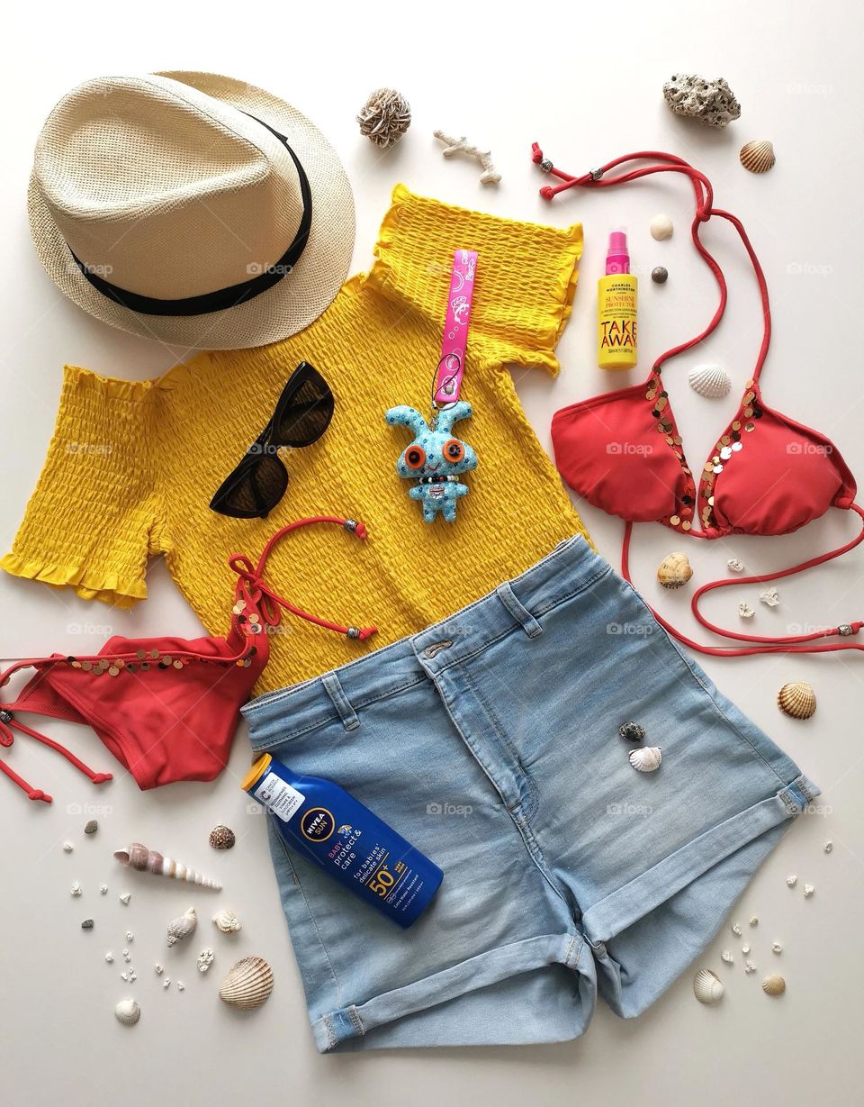 Summer outfit, summer mood, summer fashion. Nice summer outfit for holiday.