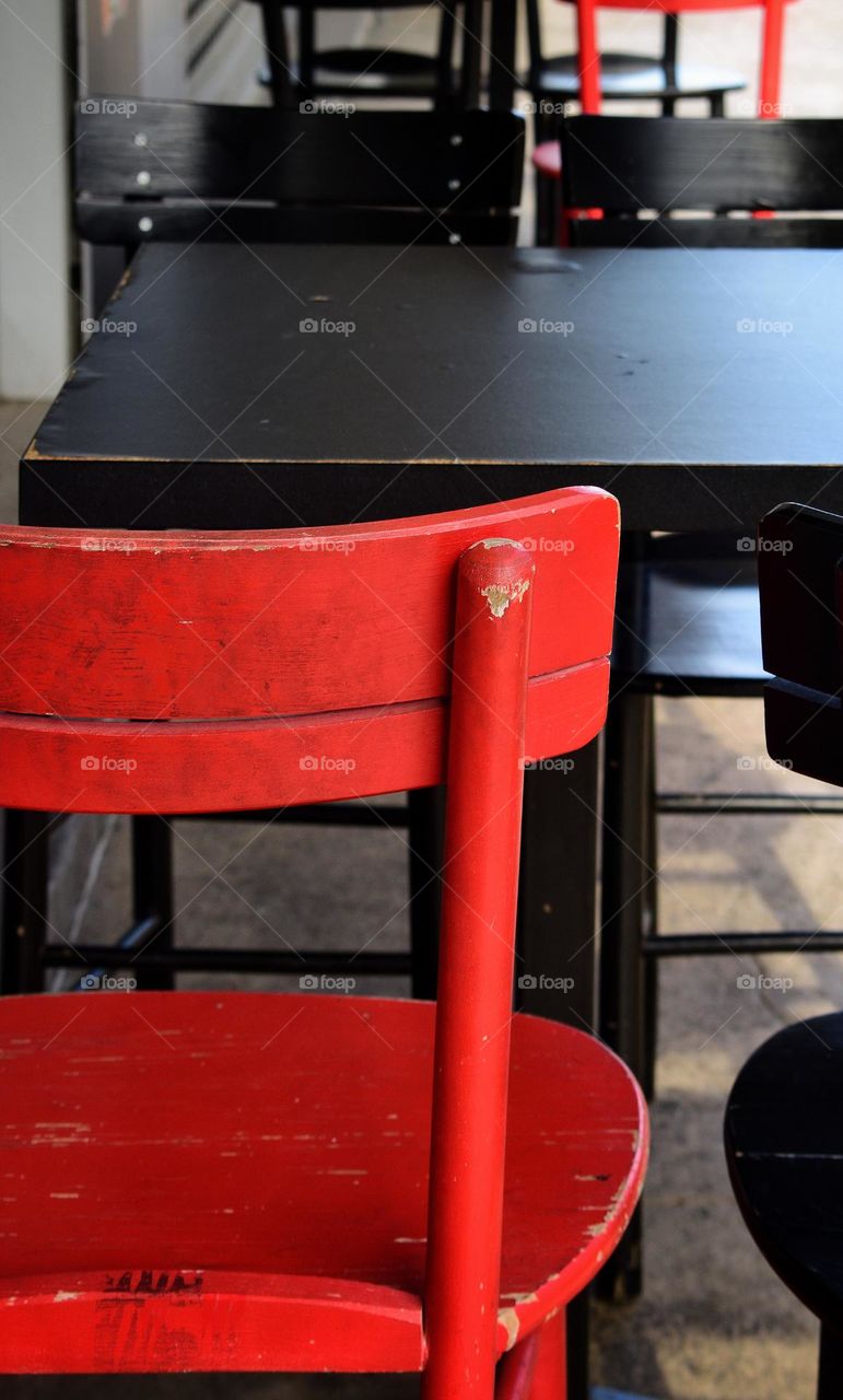 Red chairs