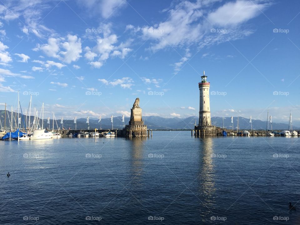 Lake Constance in Lindau, Germany