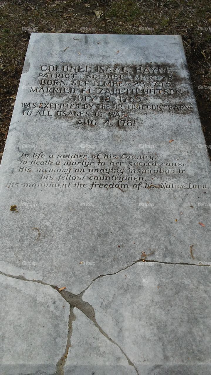 Isaac Haynes gravesite