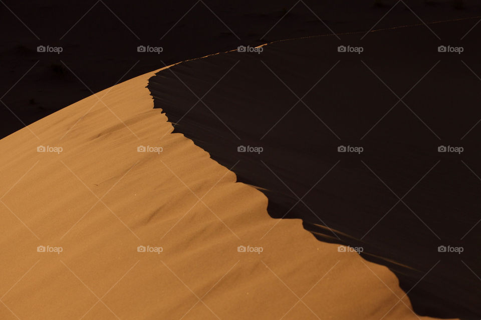 Sand dune in Sahara desert