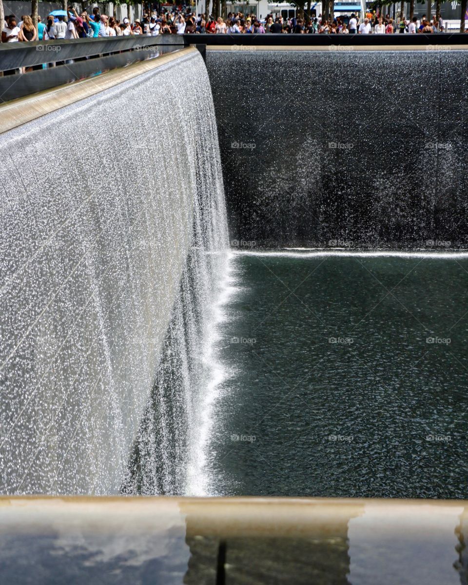 Waterfall at the 9/11 Tribute