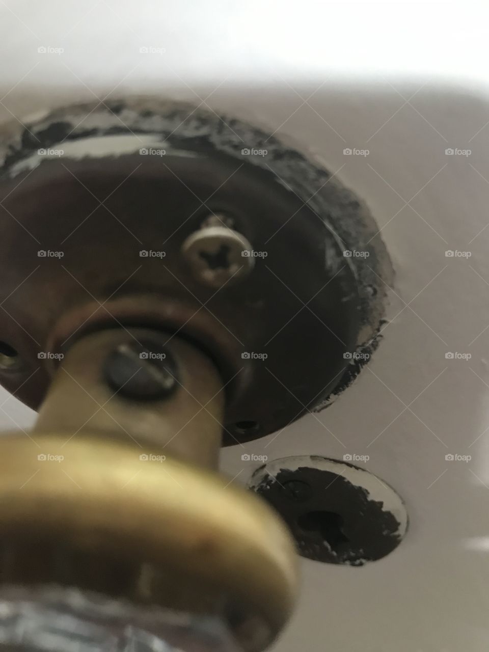 Old doorknob screws 