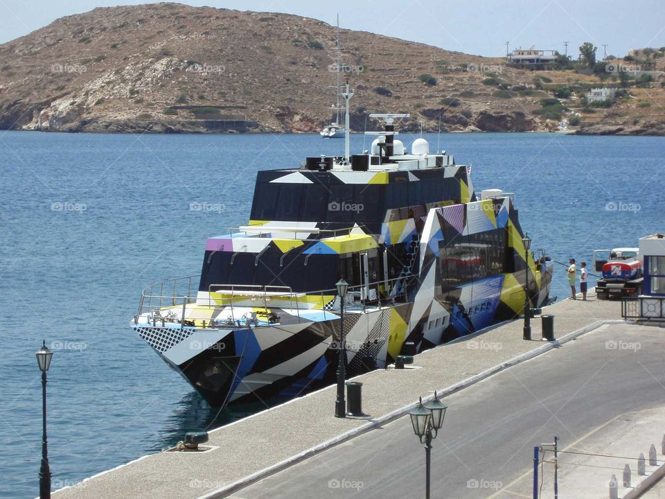 Greece, Ios port. Greece, Ios port