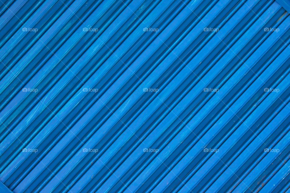 Full frame of blue shutter