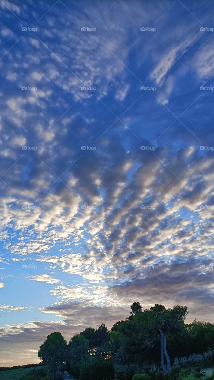 nuvole cielo tramonto