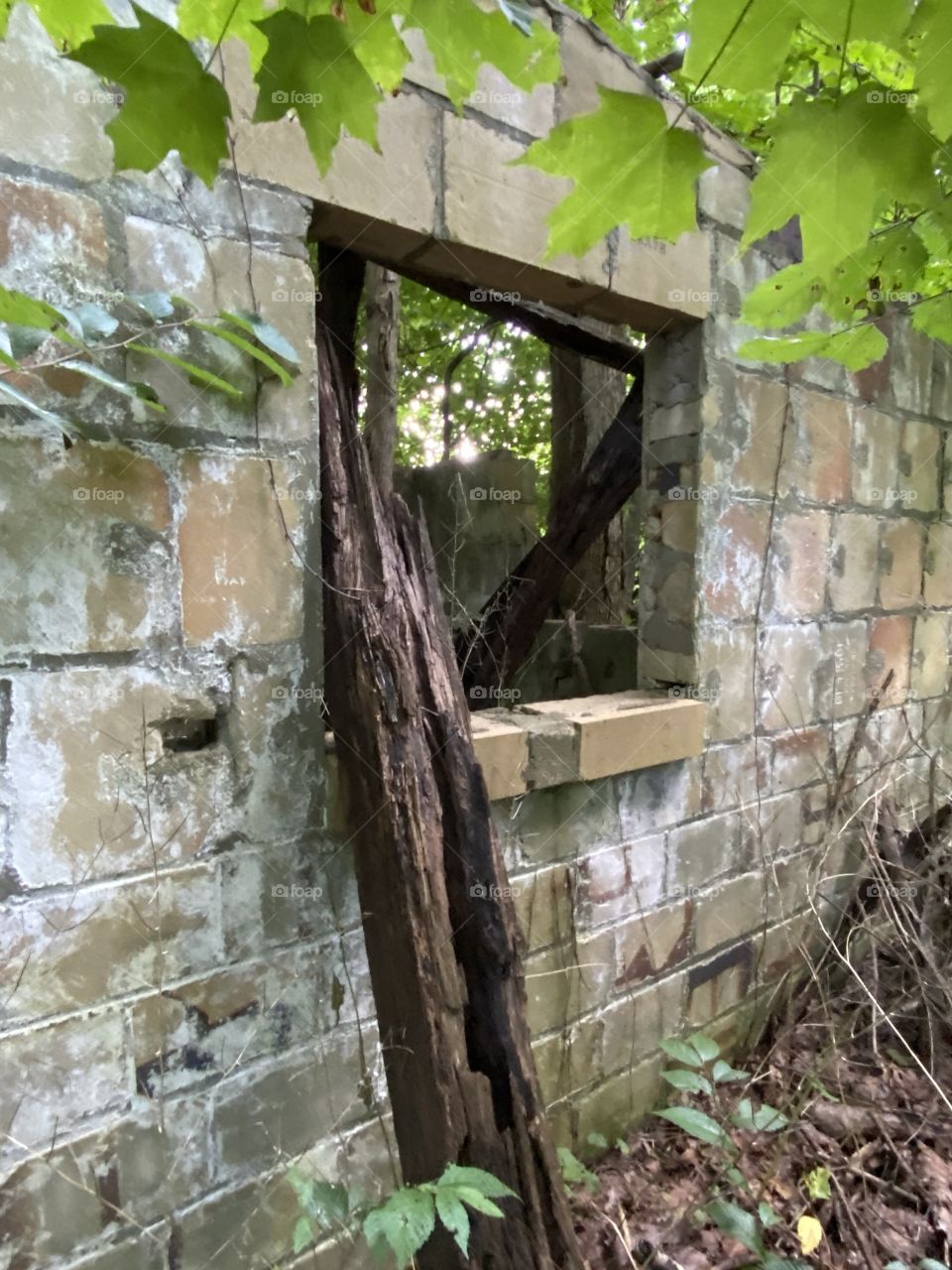 Abandoned mine building 