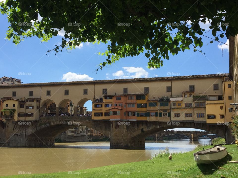 Golden bridge Florence 
