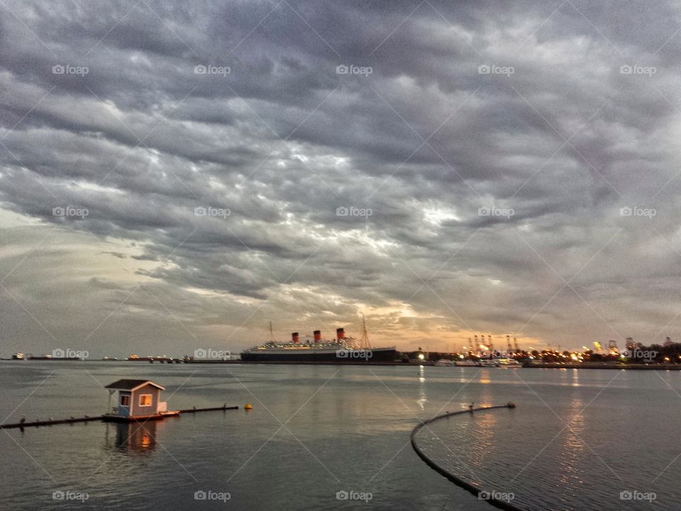 queen Mary on a moody day