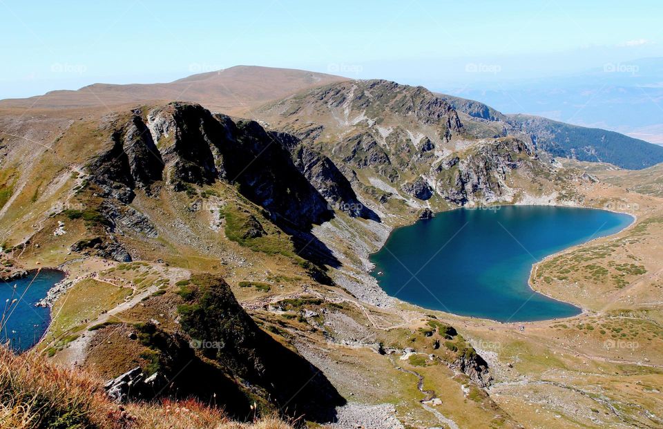 Rila lake landscape