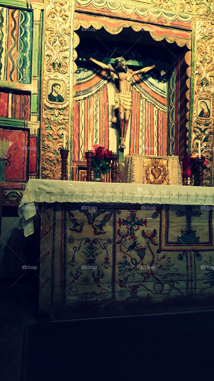 Inside Santuario De Chimayo NM