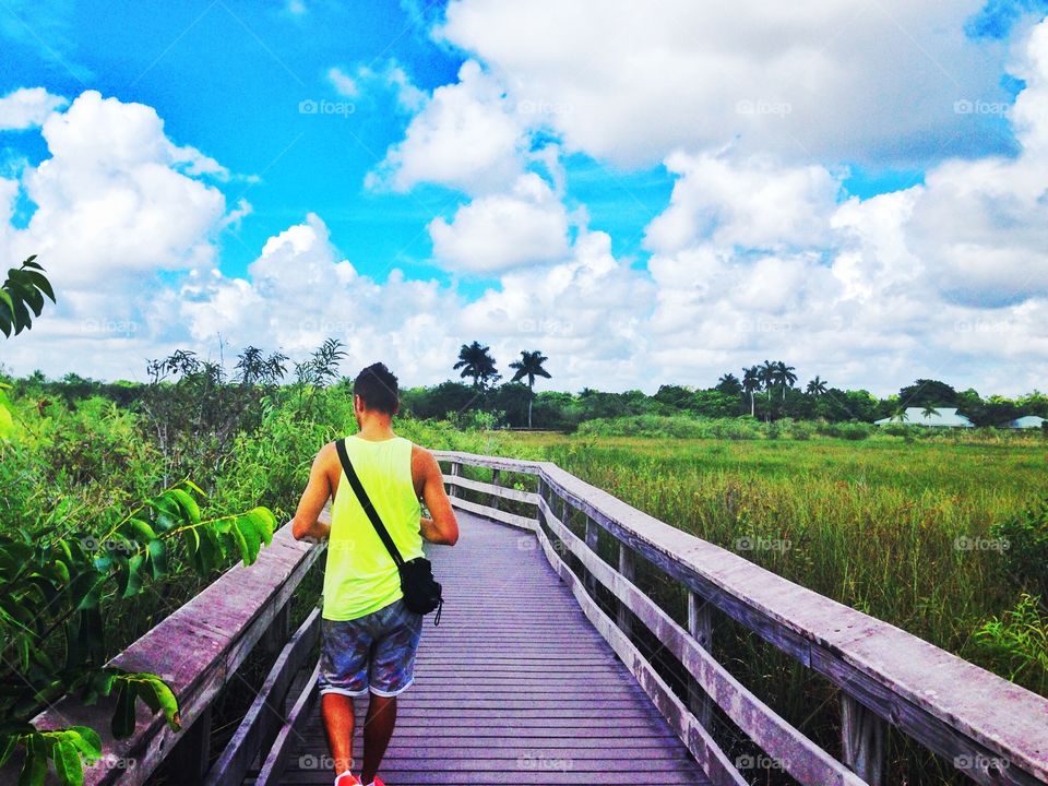 Wearing Yellow at the Everglades. Wearing Yellow at the Everglades in my holiday