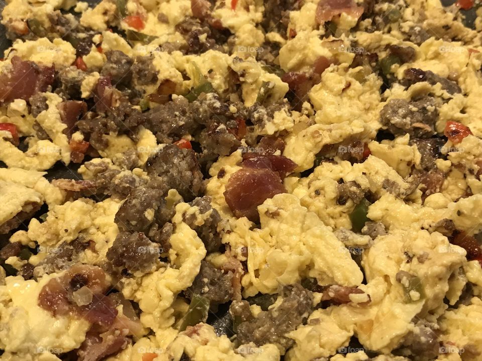 Meal prep scrambled eggs