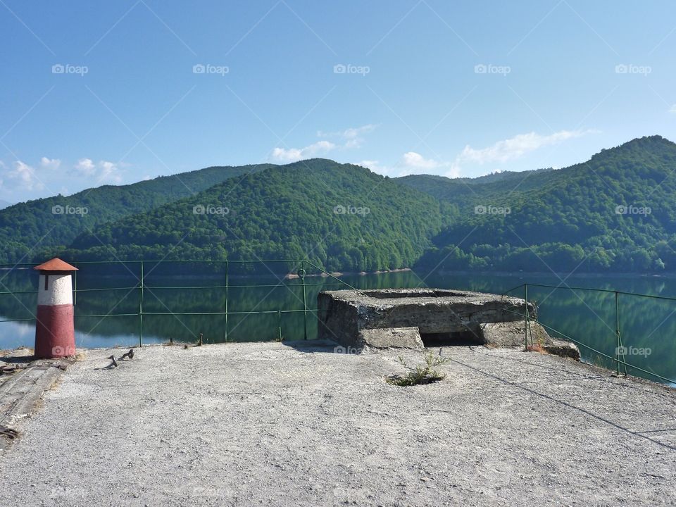 wonderful Bâlea lake view from the Carpathian mountains of Romania