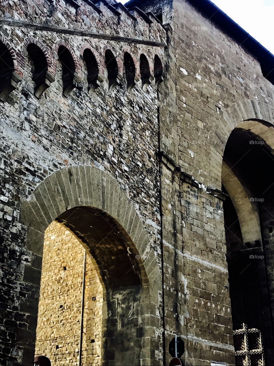 Wall protecting Florence, Italy circa 1500