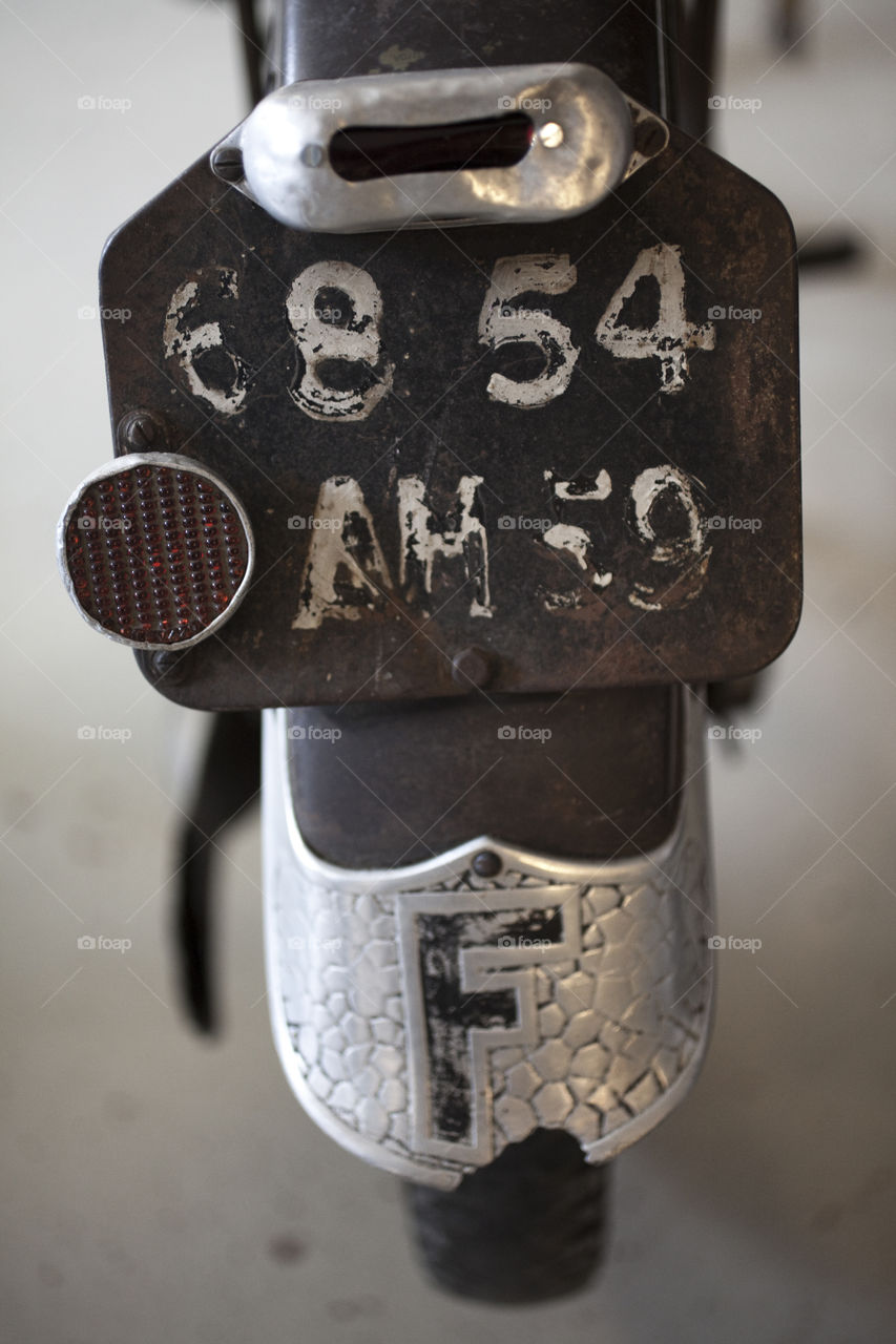 Old retro motorbike