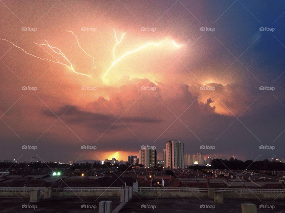 Lightning storm