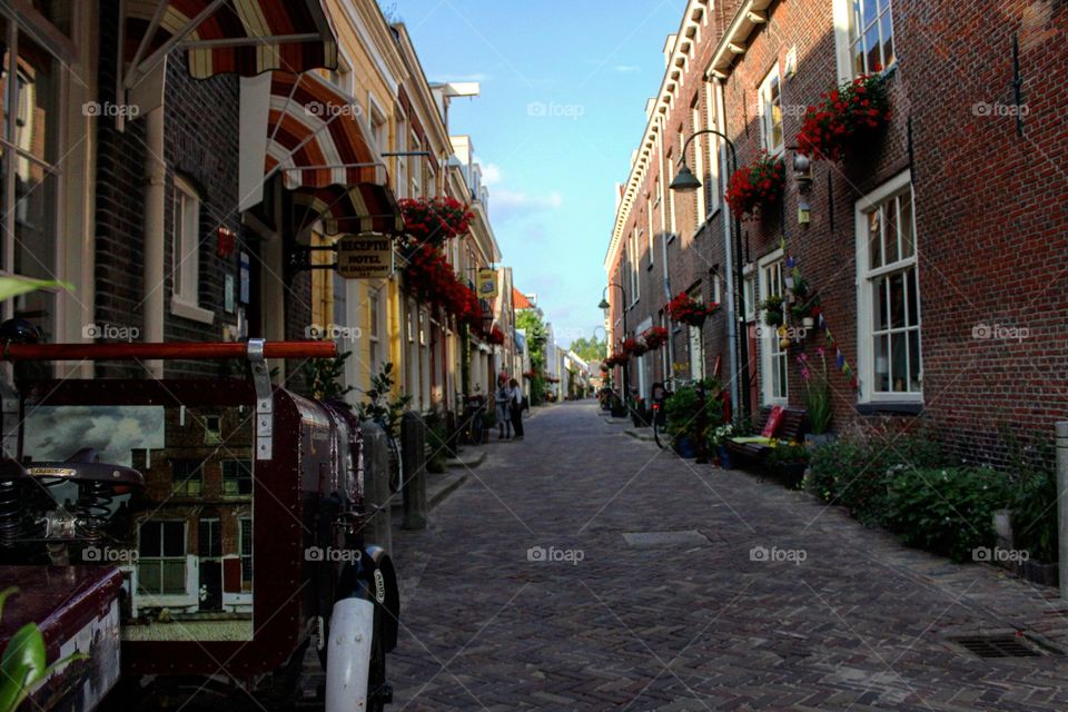 Beautiful street in Delft!