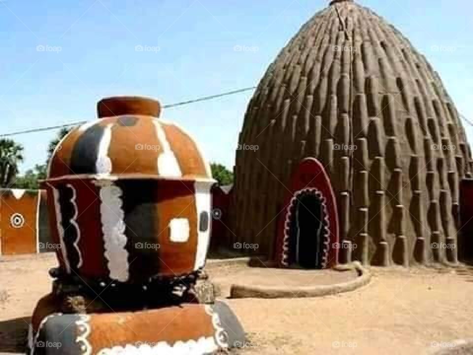 This a beautiful African ancient houses