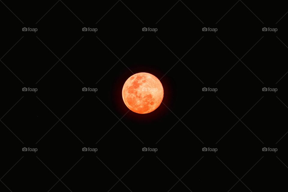 Orange Full Moon