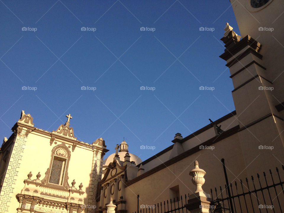 Cathedral temple with cross on top