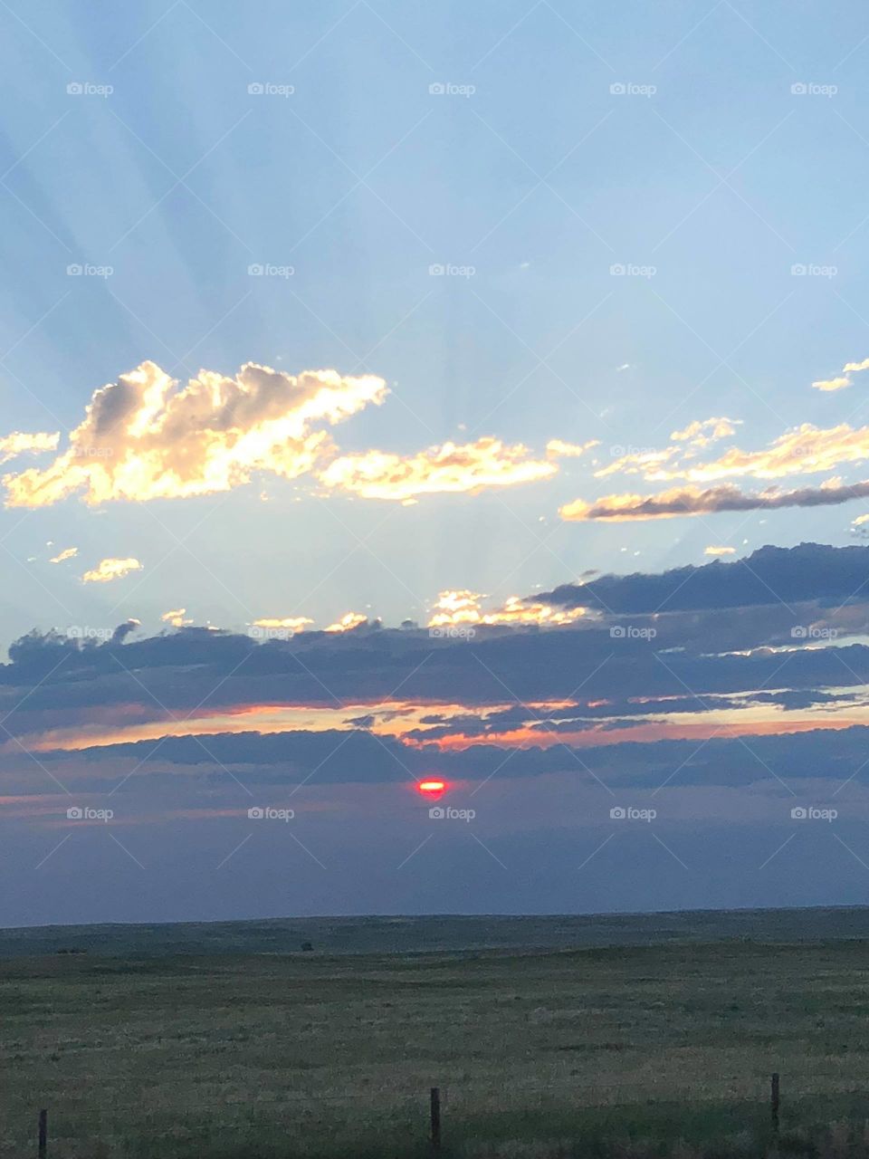 sunset South Dakota.