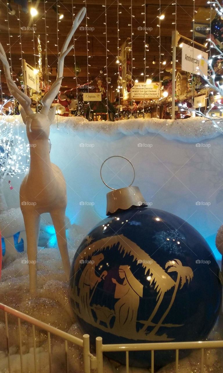 Indoor holiday scene