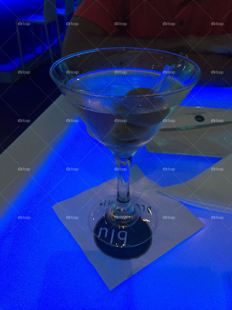 Blue beverage 