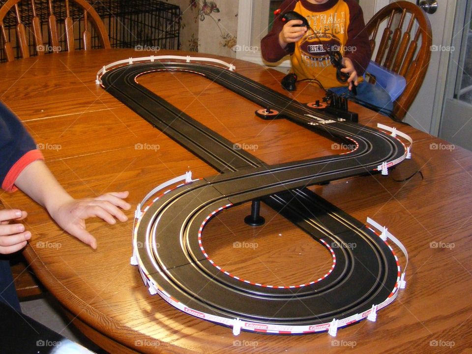 Toy race car track