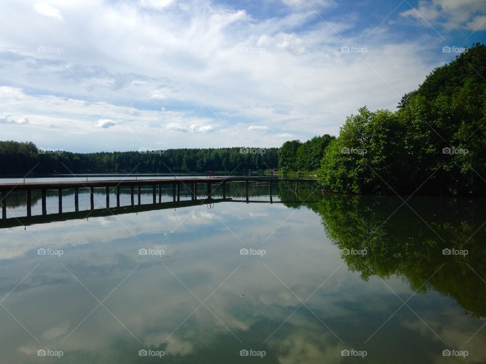 Summer time at the lake in Poland 