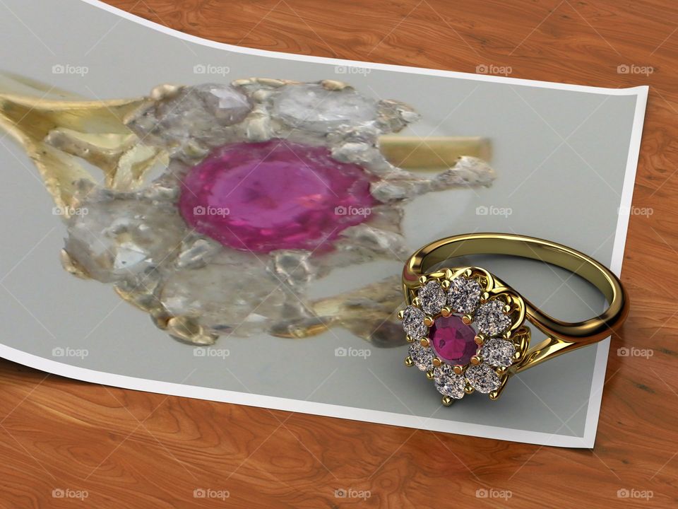 Ruby & Diamond Ring Remake