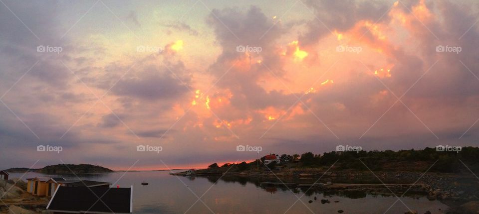 swedish westcoast clouds water house by lemonique